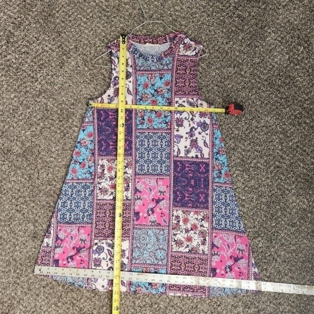 Pink Patterned Spring Dress - Picture 2 of 7